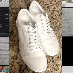 White old school vans